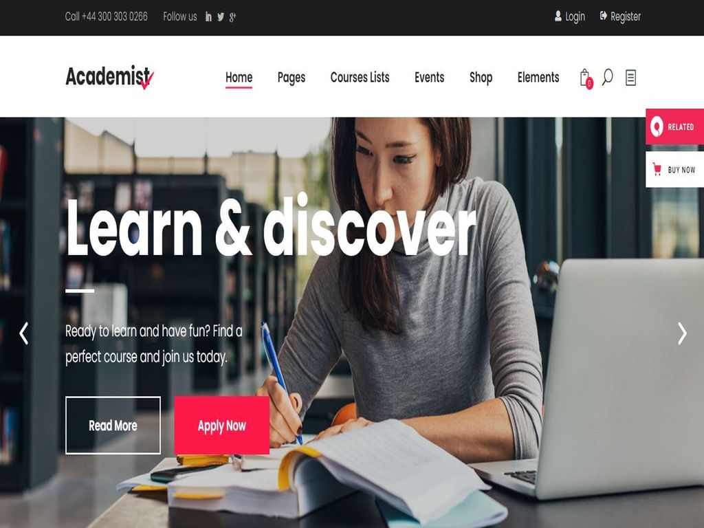 Education LMS WordPress Theme - Academist