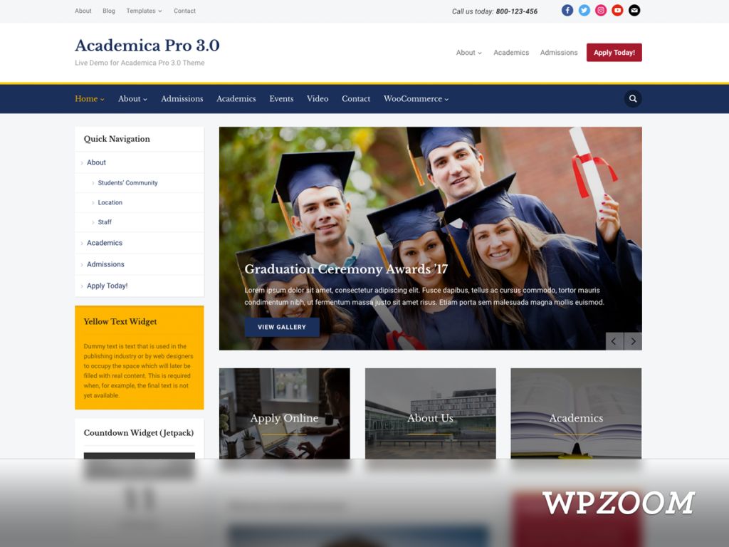 Learning Education WordPress Theme - Academica Pro