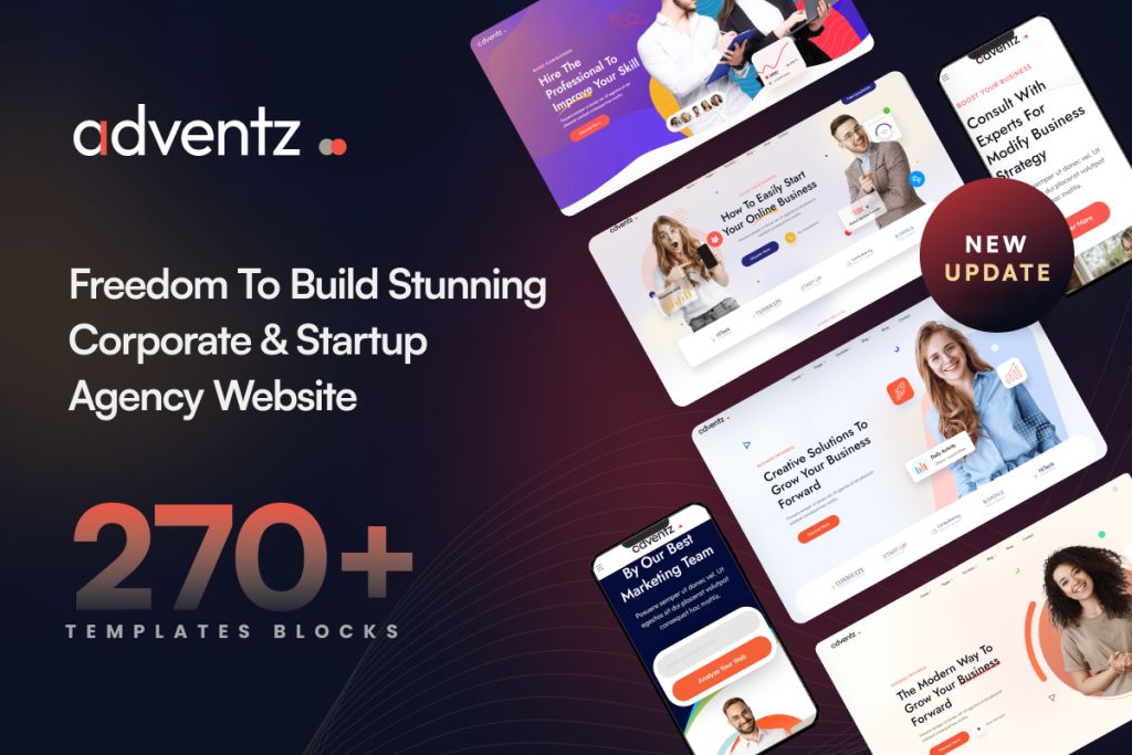 Multipurpose Business Agency WordPress Theme - Adventz