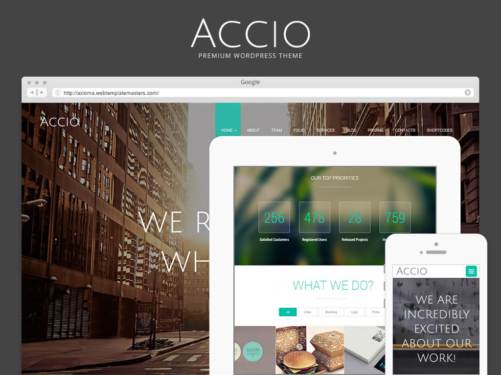 Personnal Business WordPress Theme - Accacio